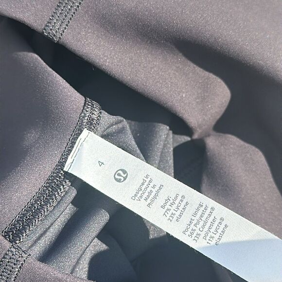 Lululemon Wunder Train High-Rise‎ Tight 25" Black leggings size 4 NWT - Picture 5 of 6